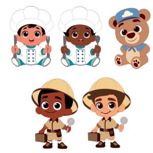 Arquivo de corte - Combo personagens 2