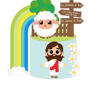 Arquivo de corte - Topo ovelhinha do Senhor