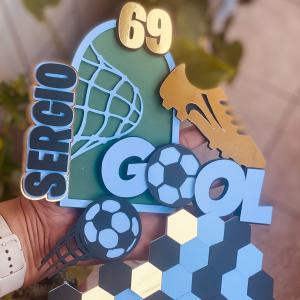 Arquivo de corte - Topo de bolo futebol