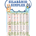 Silabário Simples Bluey